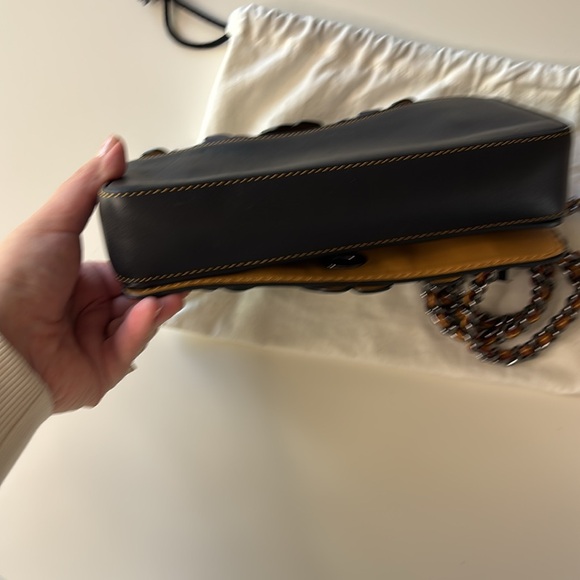 Coach | NWOT 1941 Dinky with Tea Rose Black/Blue/Purple Leather Crossbody #20215 - Picture 13 of 16